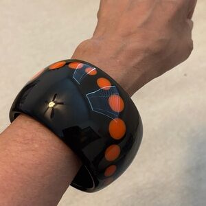 Chic Black and Orange Bracelet